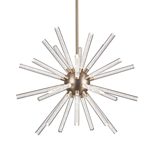 Kuzco Astro LED Contemporary Chandelier in Aged Brass