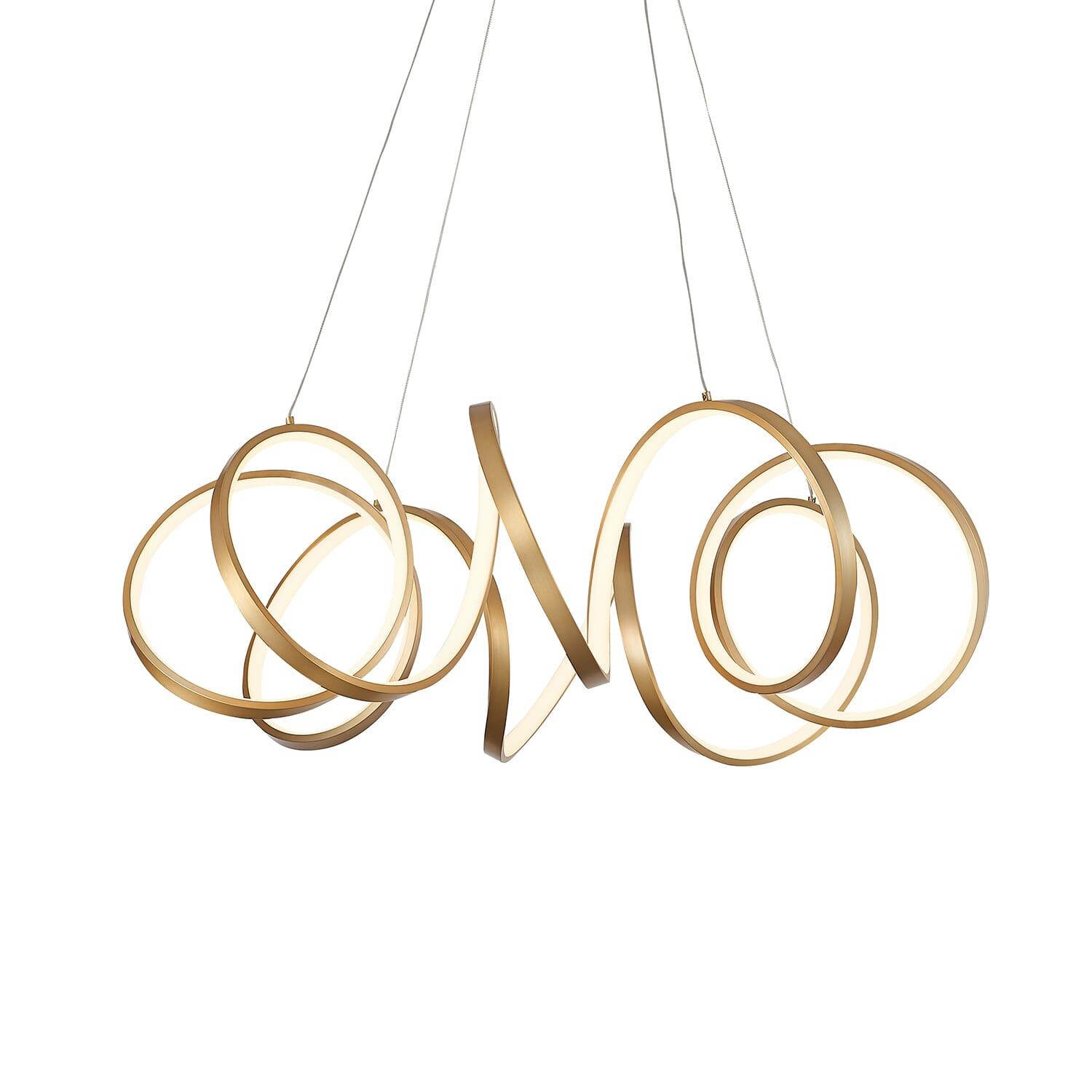 Kuzco Synergy LED Contemporary Chandelier in Brass