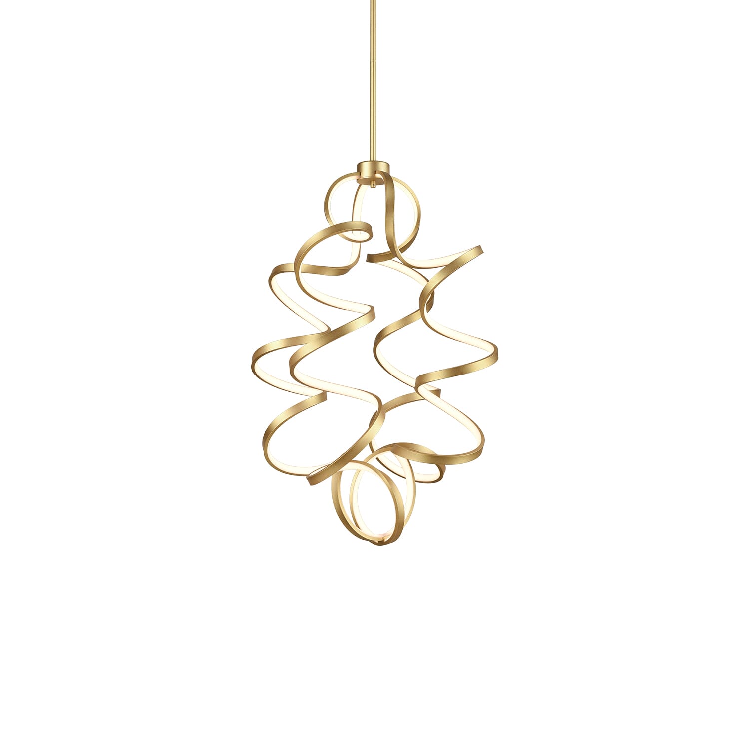 Kuzco Synergy LED Contemporary Chandelier in Brass