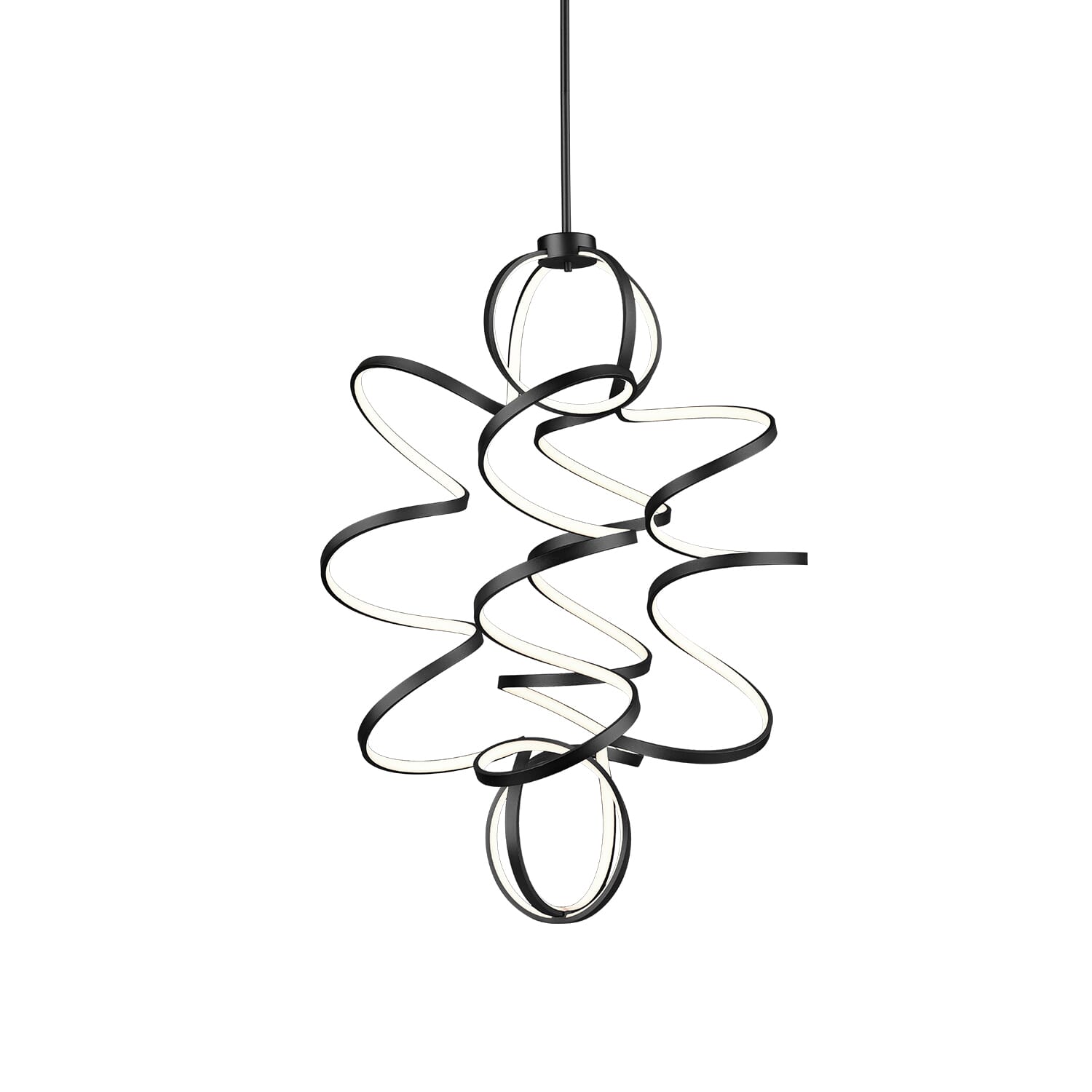 Kuzco Synergy LED Contemporary Chandelier in Black