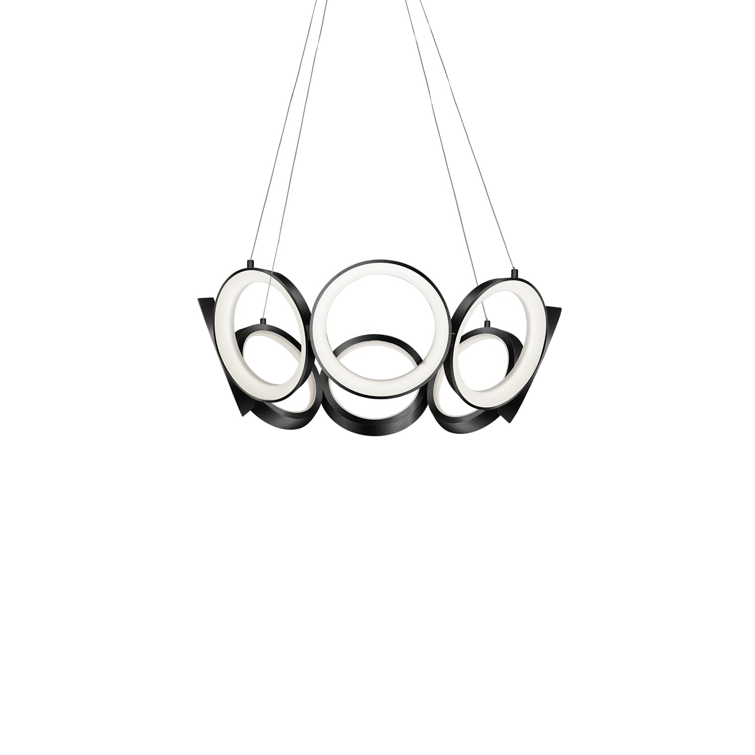 Kuzco Oros LED Contemporary Chandelier in Black