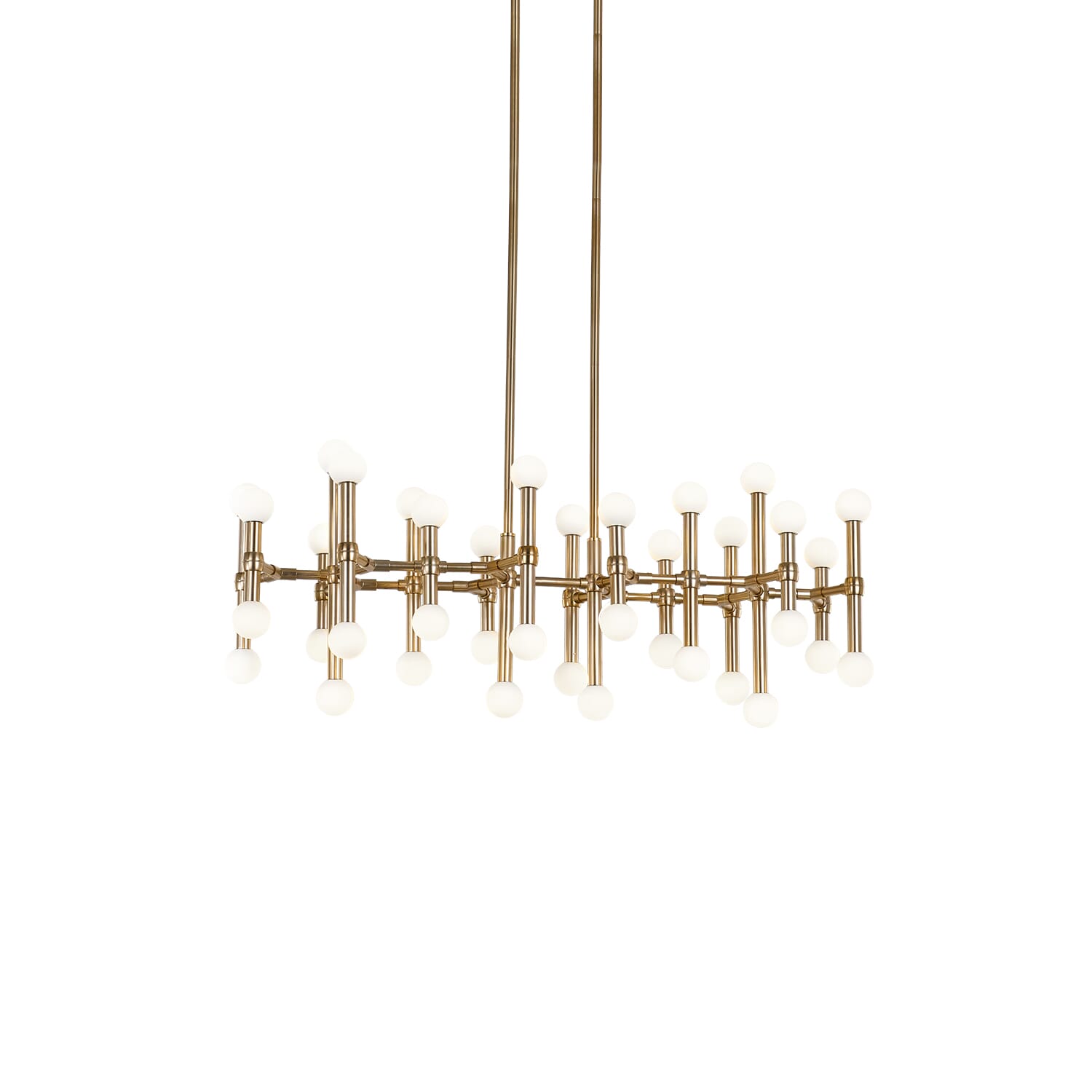 Kuzco Rivoli LED Contemporary Chandelier in Brass