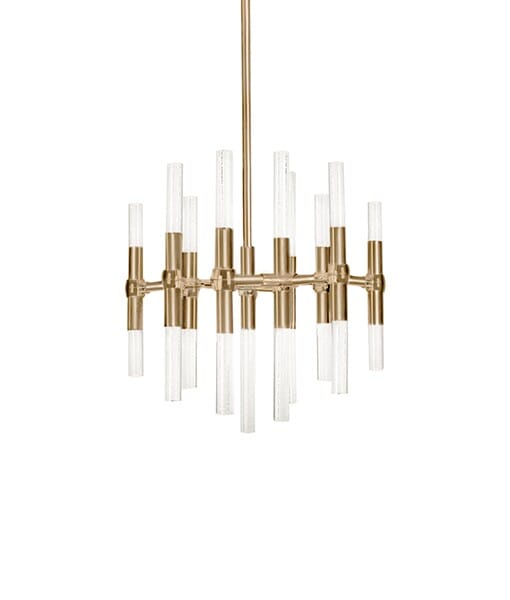 Kuzco Turin LED Contemporary Chandelier in Brass