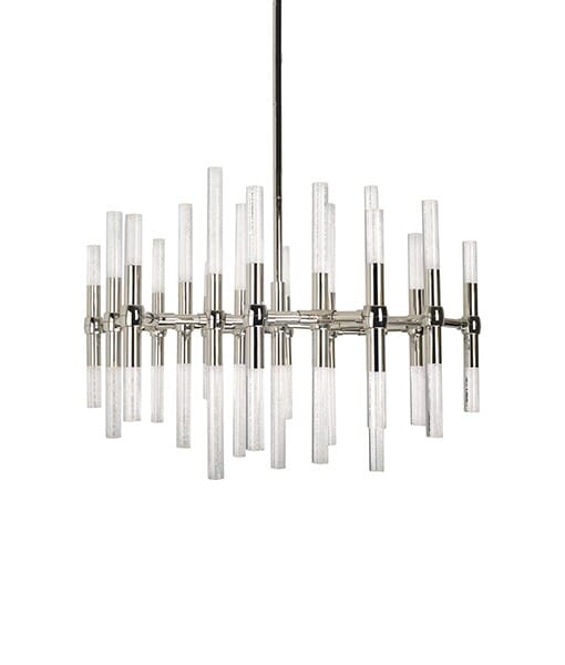 Kuzco Turin LED Contemporary Chandelier in Polished Nickel