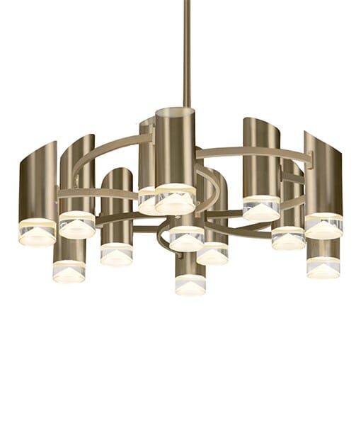 Kuzco Berlin LED Contemporary Chandelier in Brass