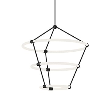 Kuzco Santino LED Contemporary Chandelier in Black