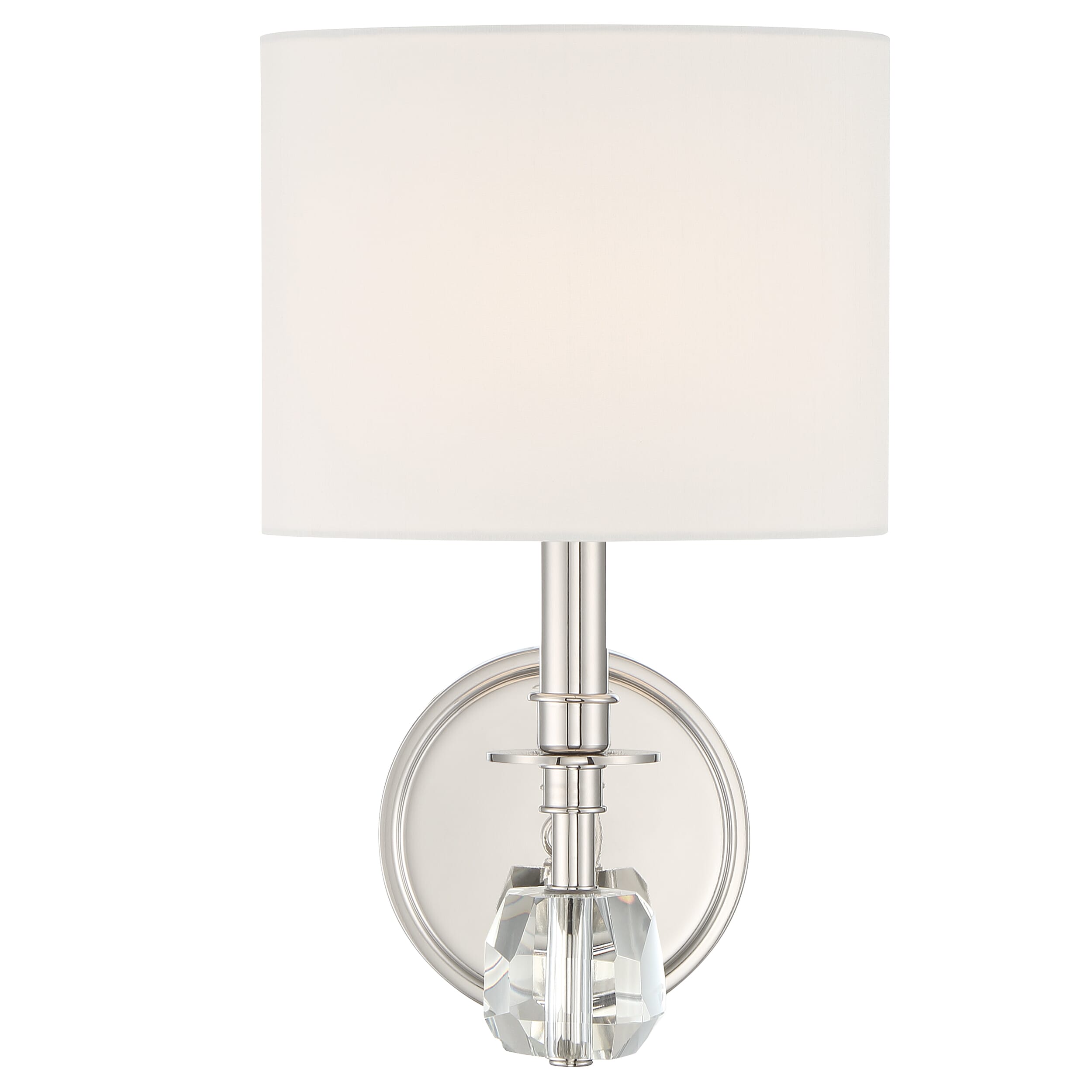 Crystorama Chimes 10" Wall Sconce in Polished Nickel