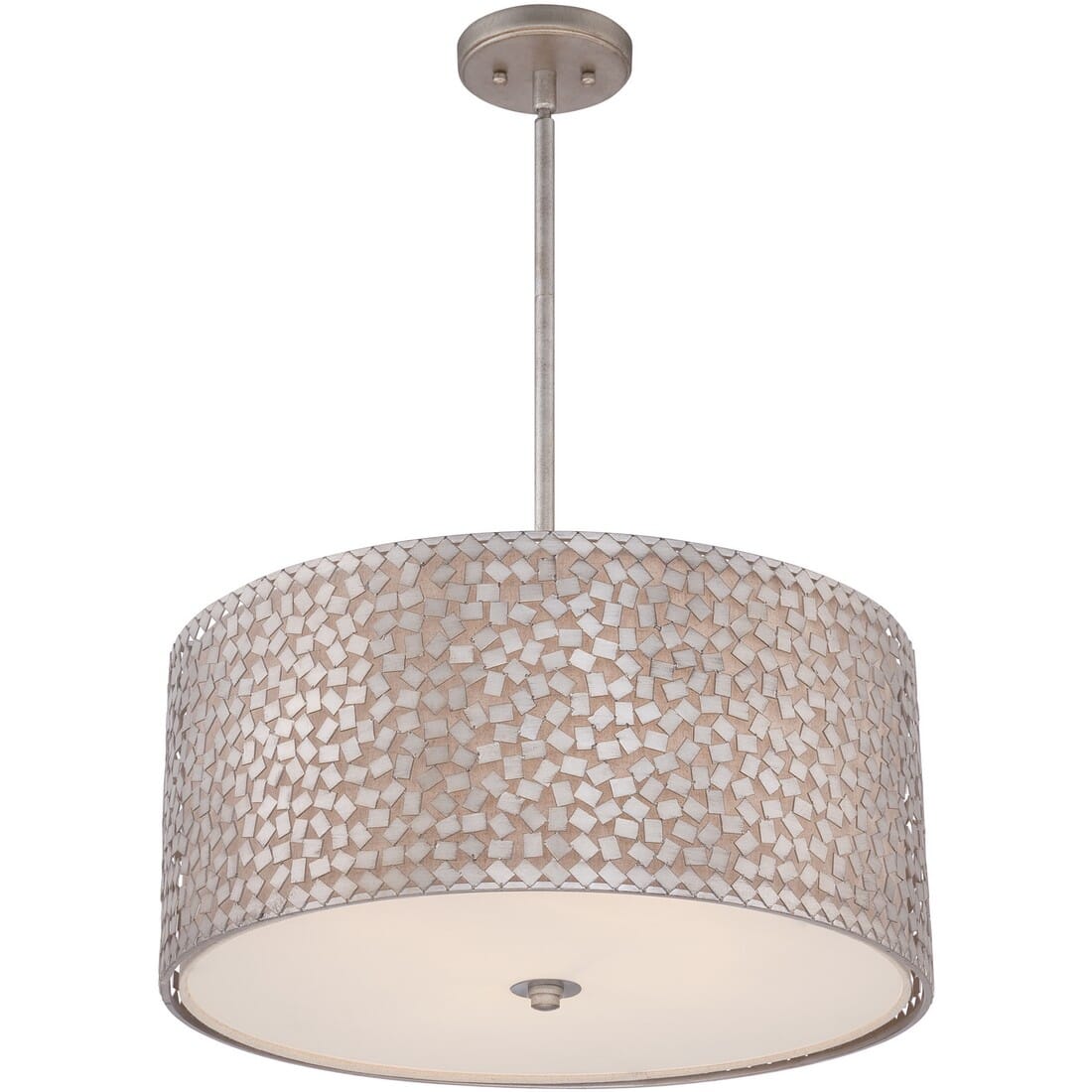 Quoizel Confetti 4-Light 22" Pendant Light in Old Silver