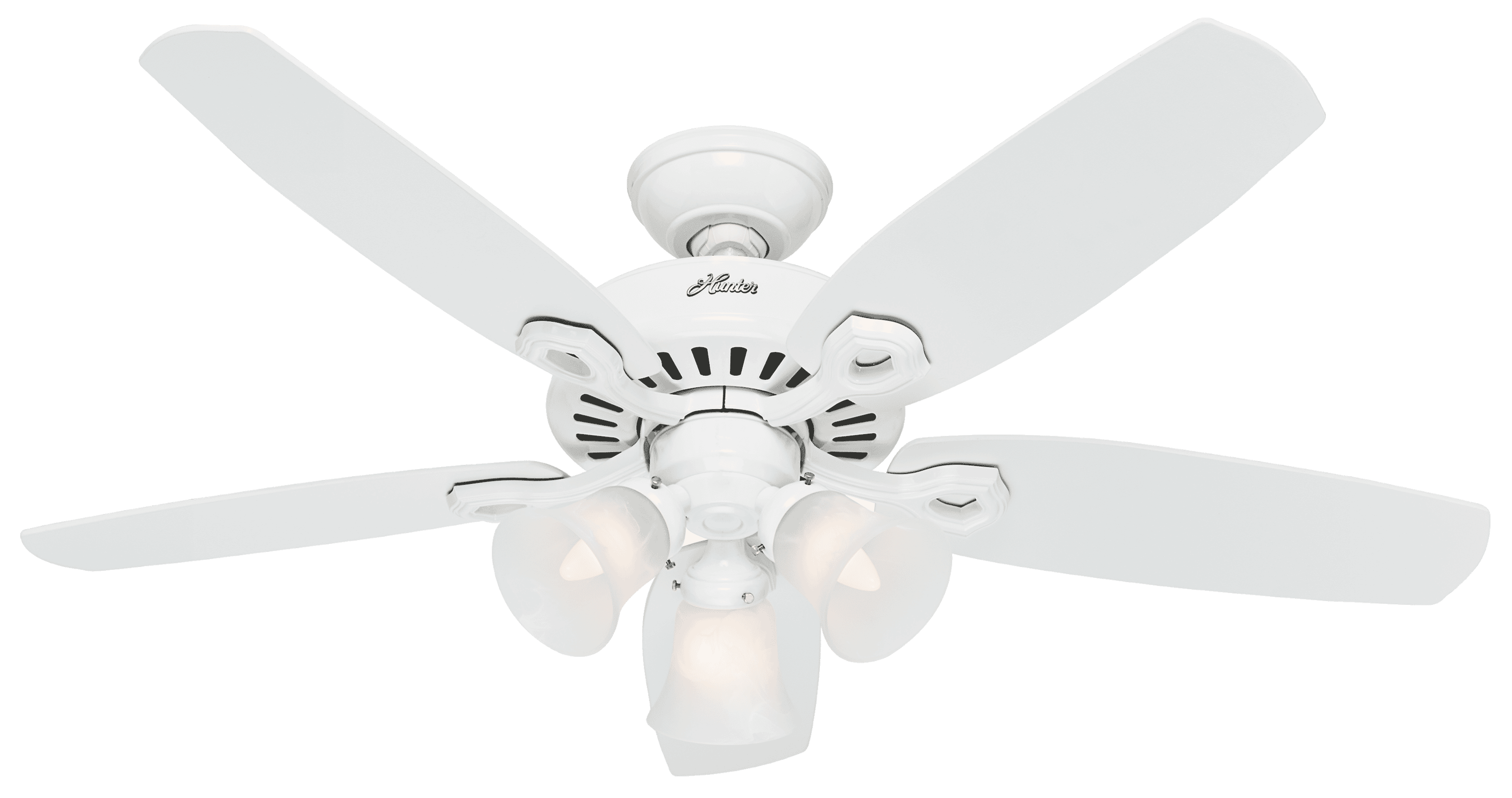 Hunter Builder 3-Light 42" Indoor Ceiling Fan in Snow White