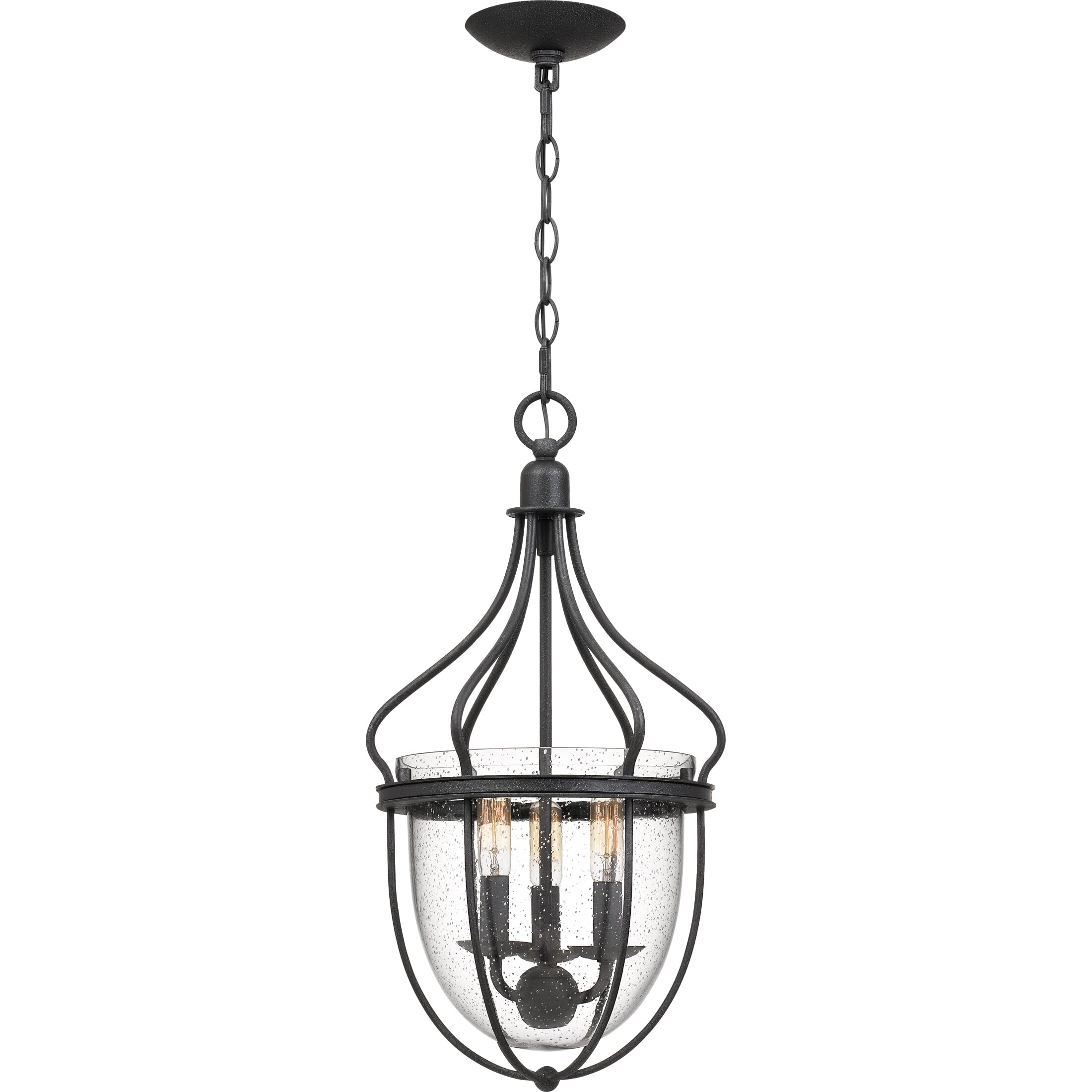 Quoizel Colony 3-Light 22" Traditional Chandelier in Grey Ash