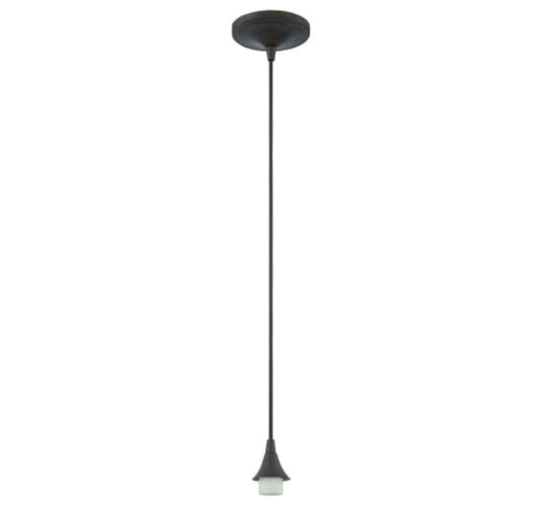 Craftmade Design-A-Fixture 1 Light Mini Pendant Hardware in Aged Bronze