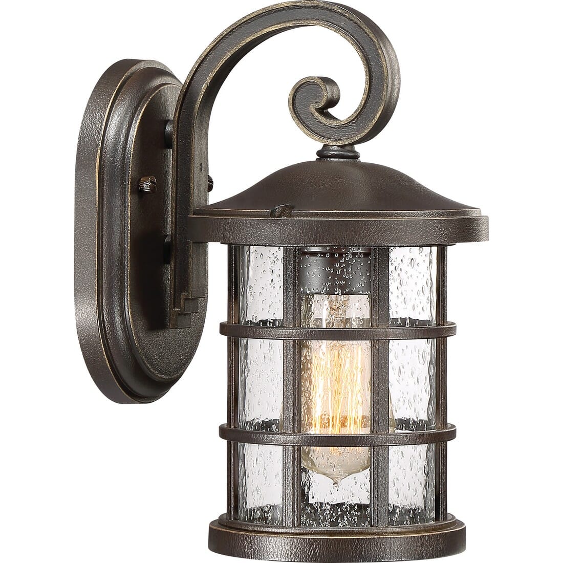 Quoizel Crusade 6" Outdoor Wall Light in Palladian Bronze