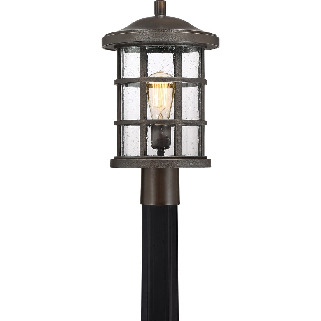 Quoizel Crusade 10" Outdoor Post Light in Palladian Bronze