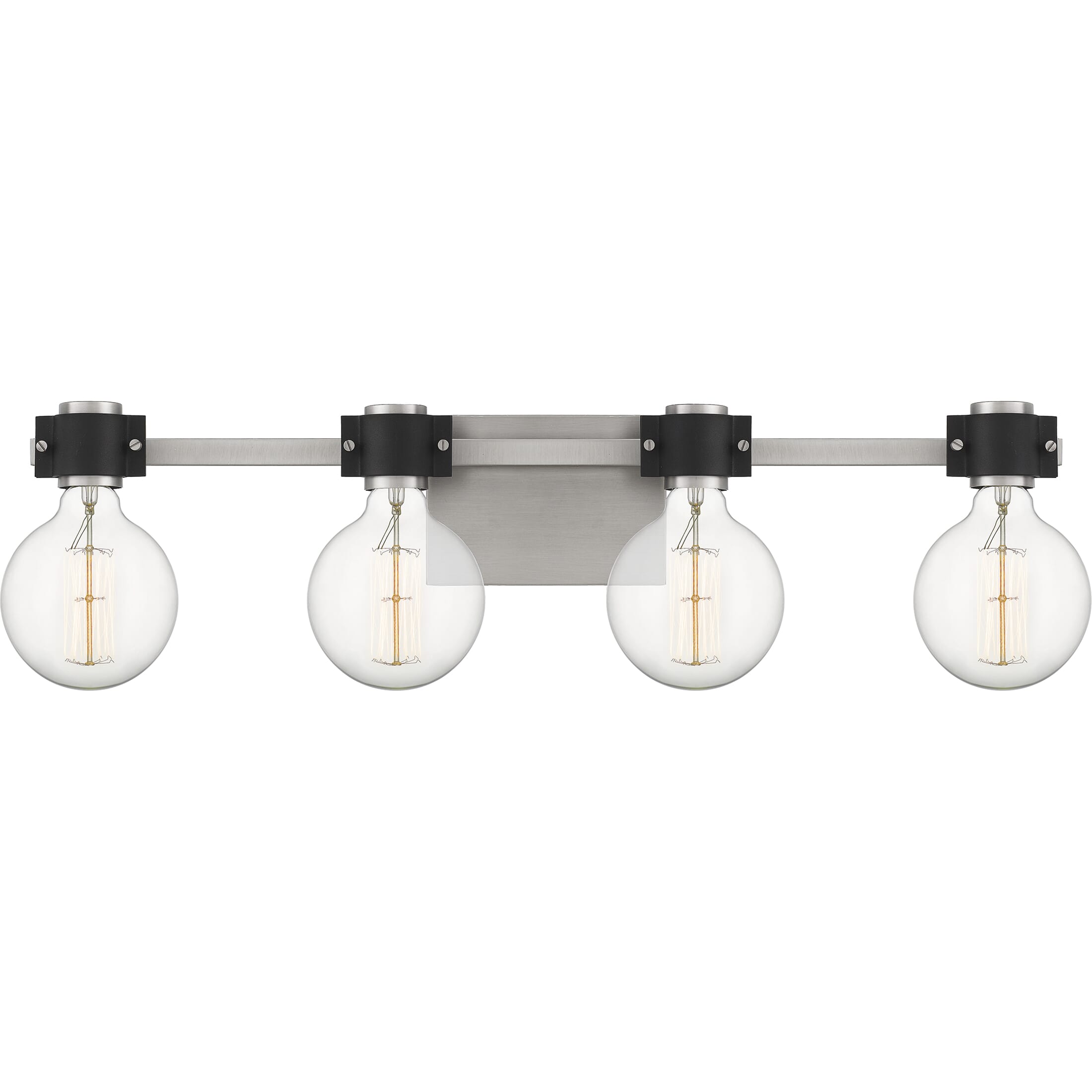 Quoizel Curie 4-Light 31" Bathroom Vanity Light in Antique Nickel