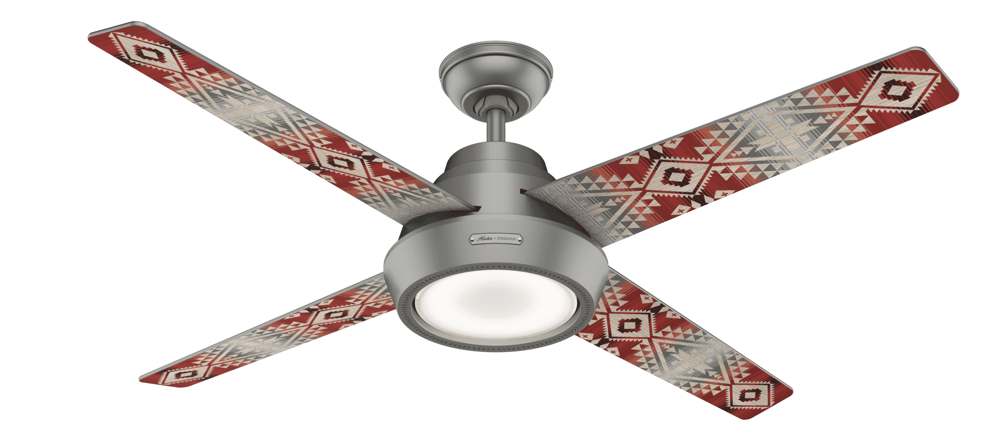 Hunter Canyonlands 54" Indoor Ceiling Fan in Matte Silver