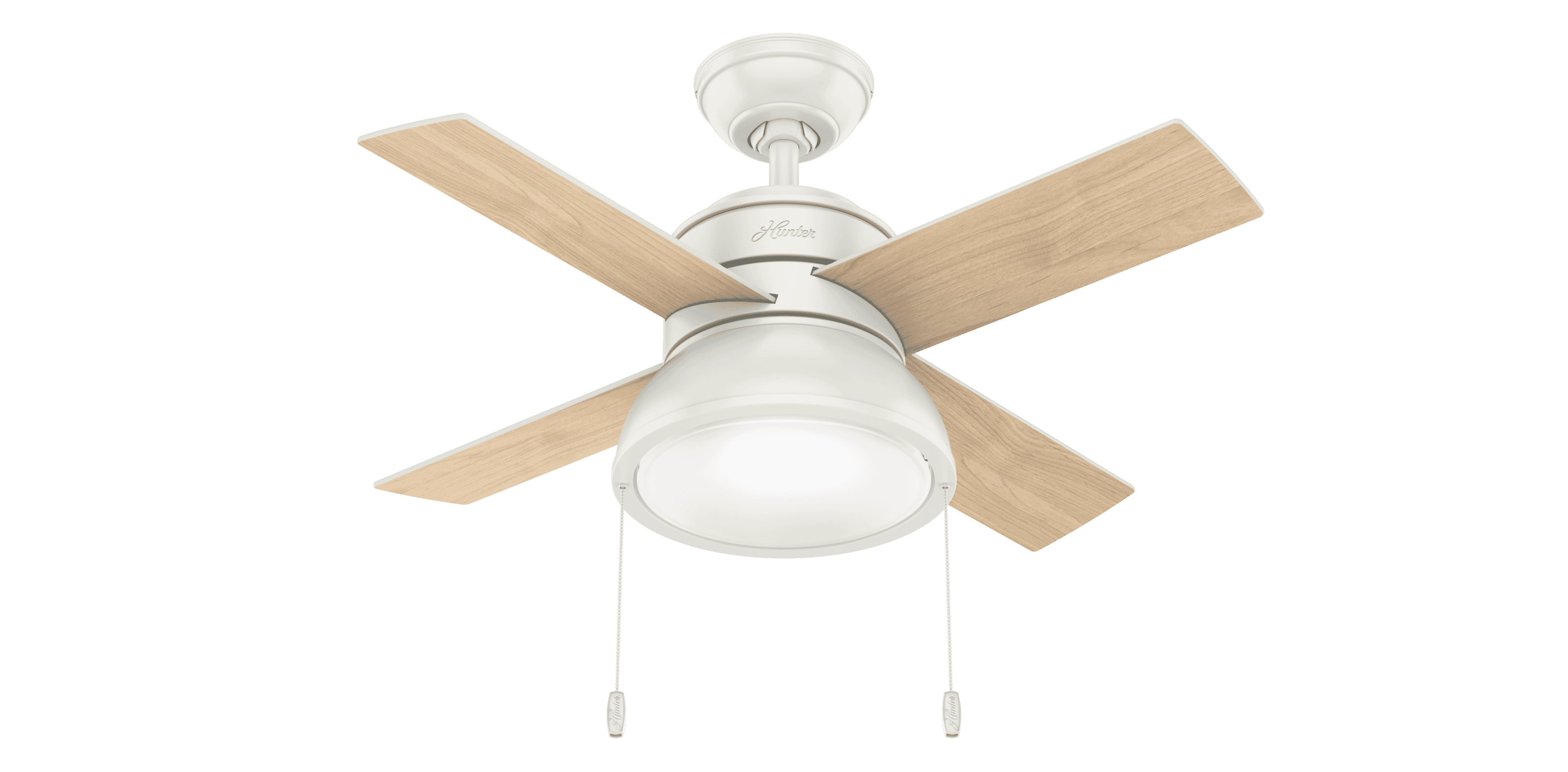 Hunter LOKI 2-Light 36" Indoor Ceiling Fan in Fresh White