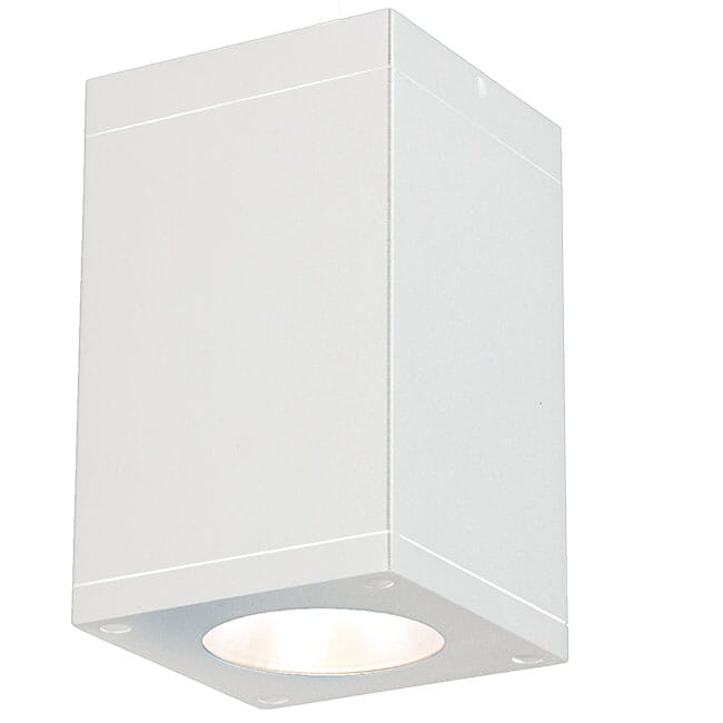 WAC Cube Arch 3000K 5" Outdoor Ceiling Light in White