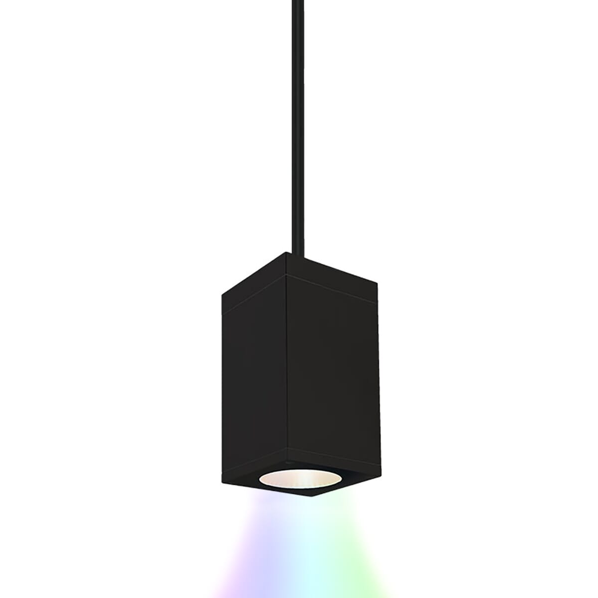 WAC Cube Arch Color Changing Pendant Light in Black