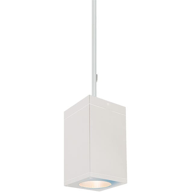 WAC Cube Arch 3500K 7" Outdoor Hanging Light in White