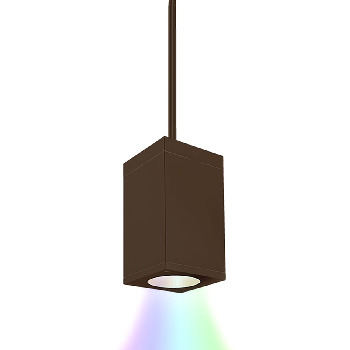 WAC Cube Arch Color Changing Pendant Light in Bronze