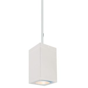 WAC Cube Arch 2700K 10" Outdoor Hanging Light in White