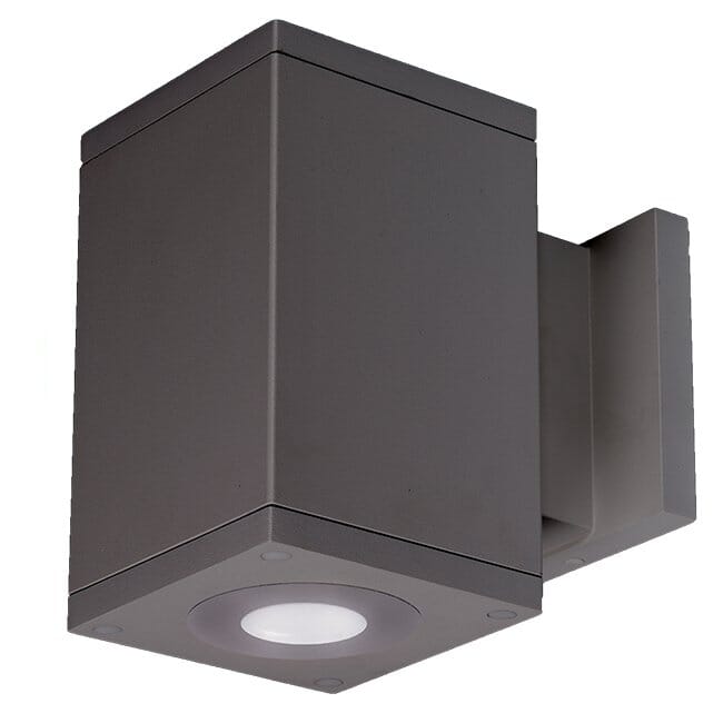 WAC Cube Arch 4000K 2-Light Outdoor Wall Light in Graphite