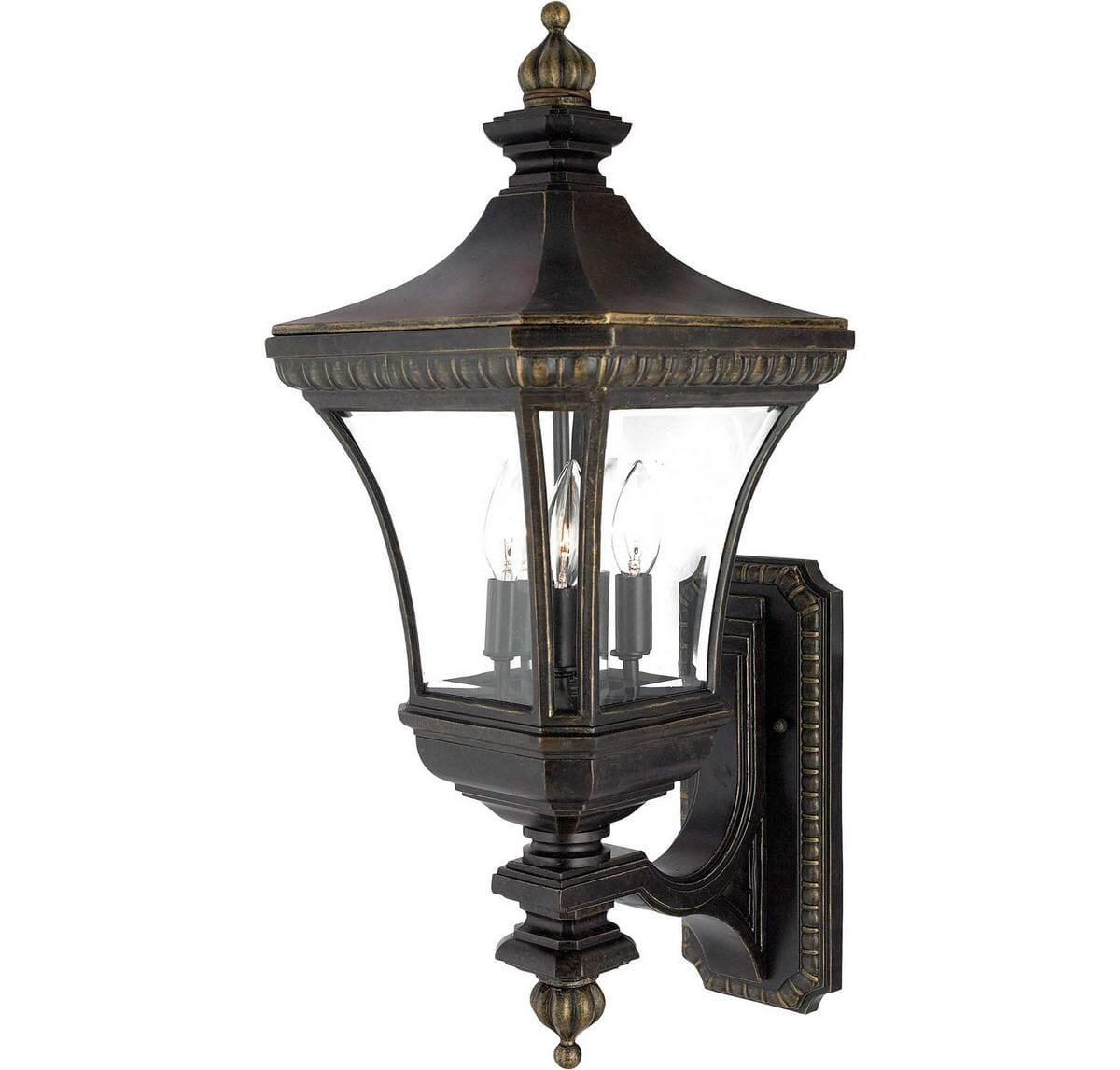 Quoizel Devon 3-Light 11" Outdoor Wall Light in Imperial Bronze