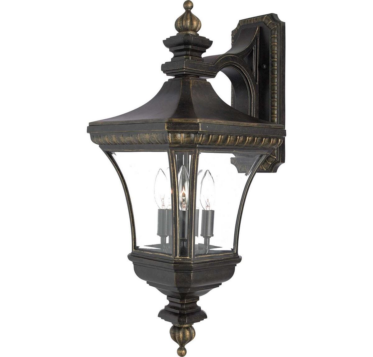 Quoizel Devon 3-Light 11" Outdoor Wall Light in Imperial Bronze