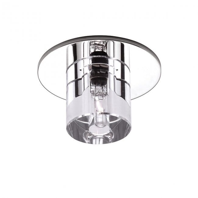 WAC Lighting Irix 1-Light Crystal 24V Recessed Beauty Spot in Chrome