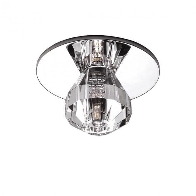 WAC Princess 12V Crystal Recessed Beauty Spot Light in Chrome