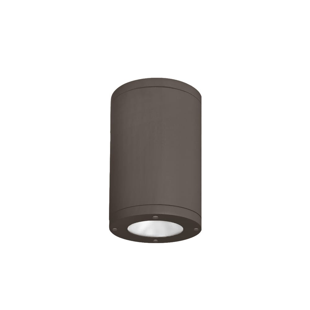 WAC Lighting Tube Architectural 1-Light 5" LED Flush Mount in Bronze