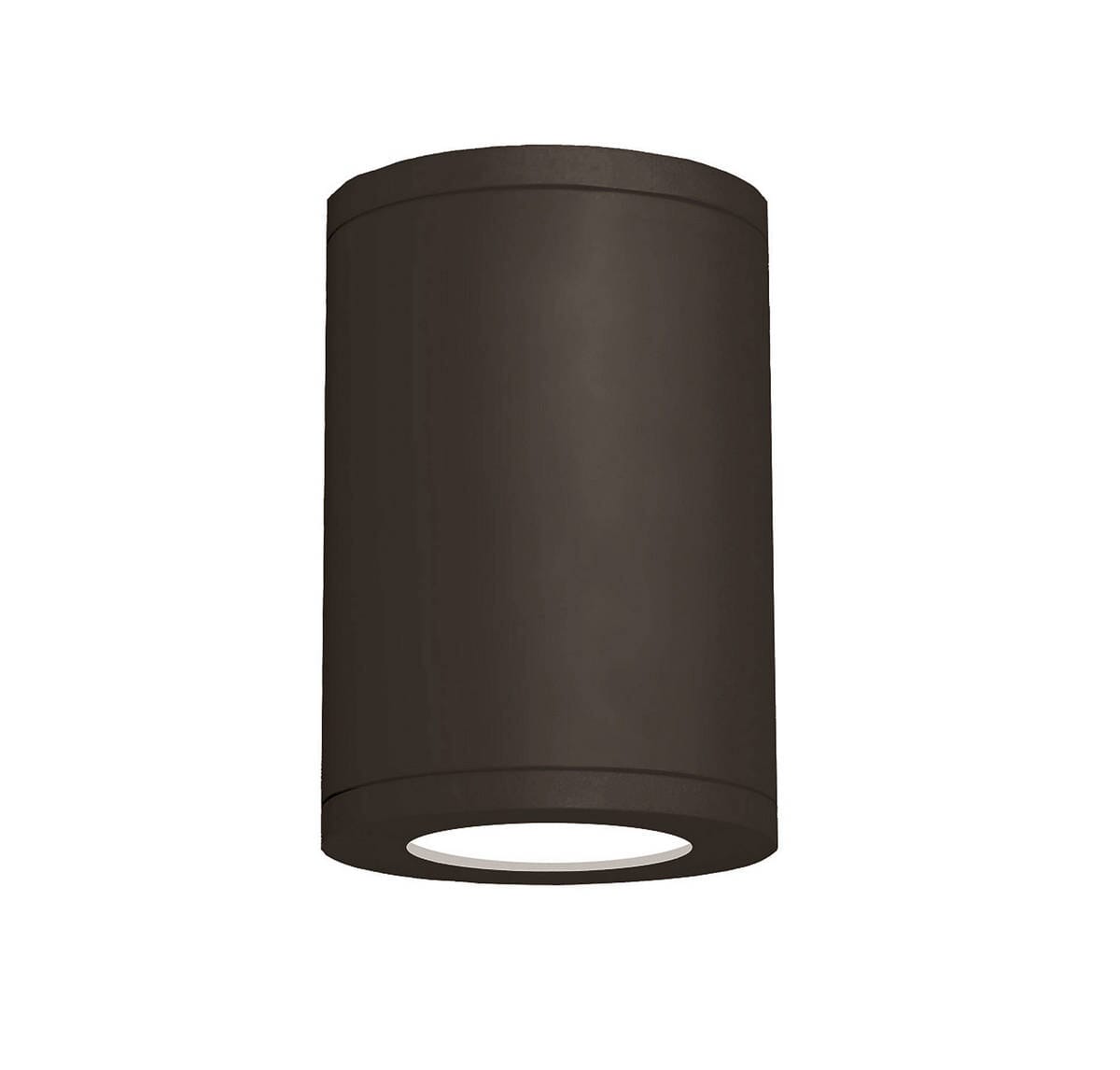 WAC Lighting Tube 7" Wet Rated LED Flush Mount 2700K Flood Beam in Bronze