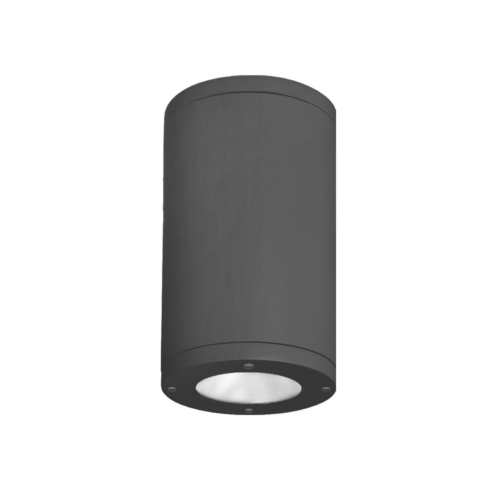 WAC Lighting Tube Architectural 1-Light 6" LED Flush Mount in Black