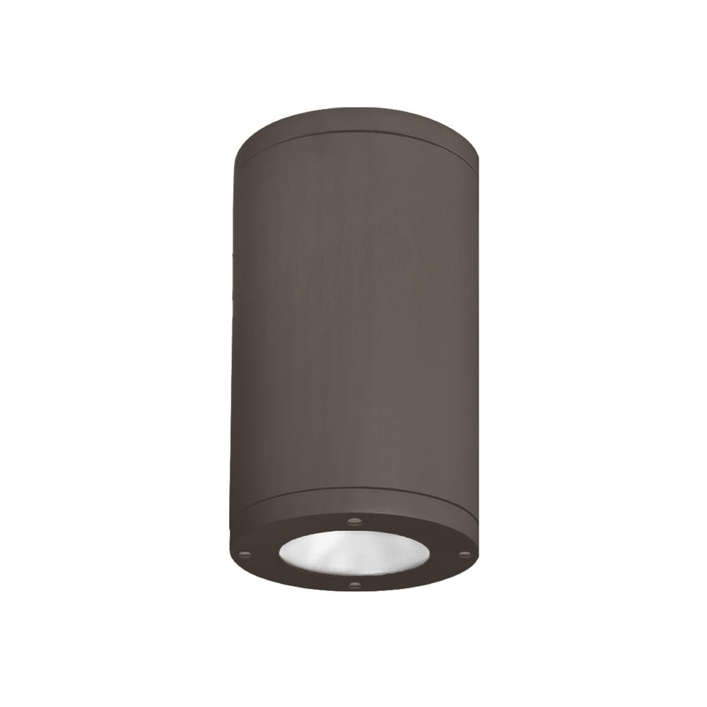 WAC Lighting Tube Architectural 1-Light 6" LED Flush Mount in Bronze