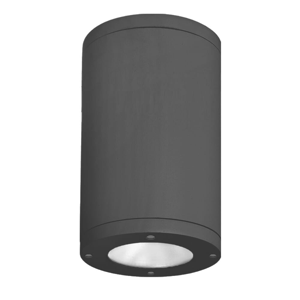 WAC Lighting Tube Architectural 1-Light 8" LED Flush Mount in Black