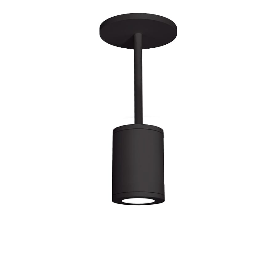 WAC Lighting Tube Architectural 1-Light 5" LED Pendant in Black