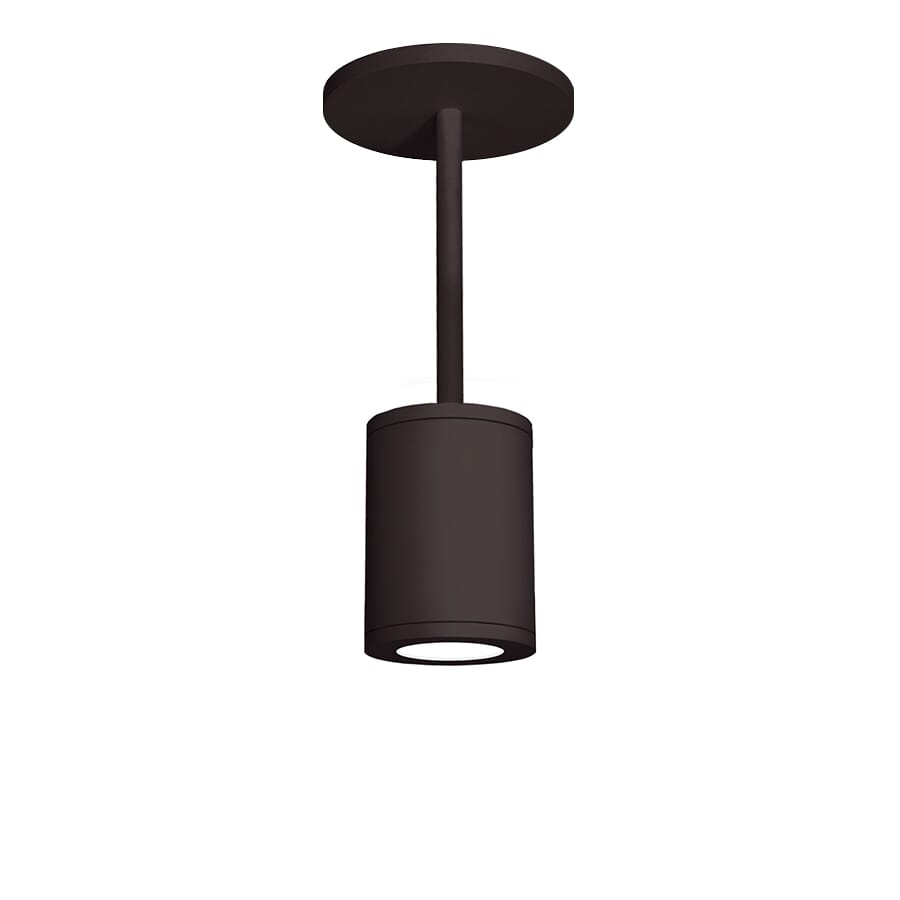 WAC Lighting Tube Architectural 1-Light 5" LED Pendant in Bronze