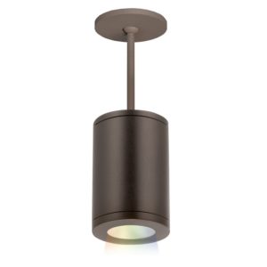 WAC Lighting Tube Architectural ilumenight 1-Light 5" LED Color Changing Pendant in Bronze