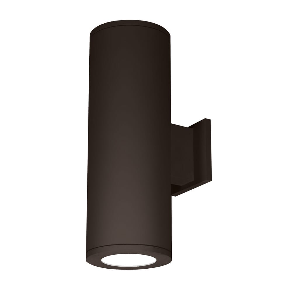 WAC Lighting Tube Architectural 2-Light 8" LED Up and Down Wall Light in Bronze