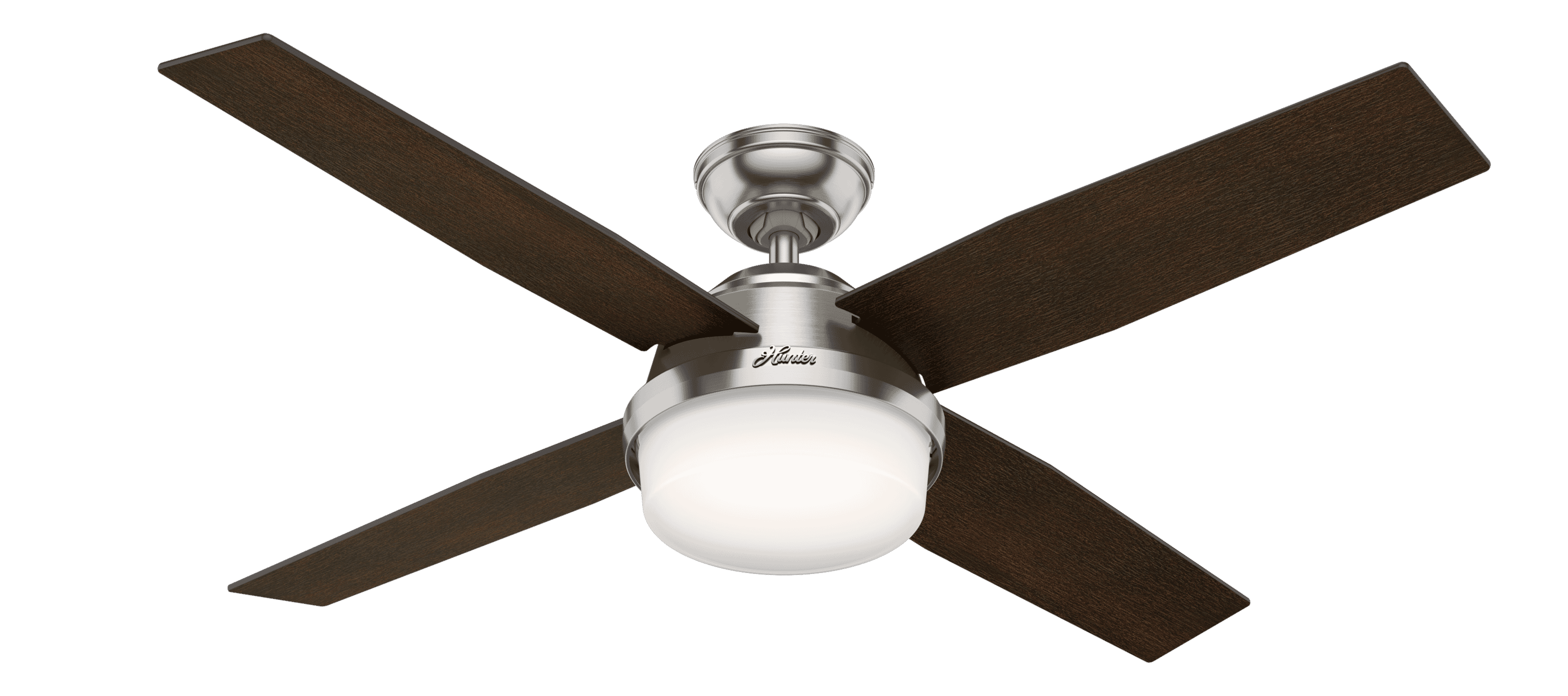 Hunter Dempsey 52" Indoor Ceiling Fan in Brushed Nickel