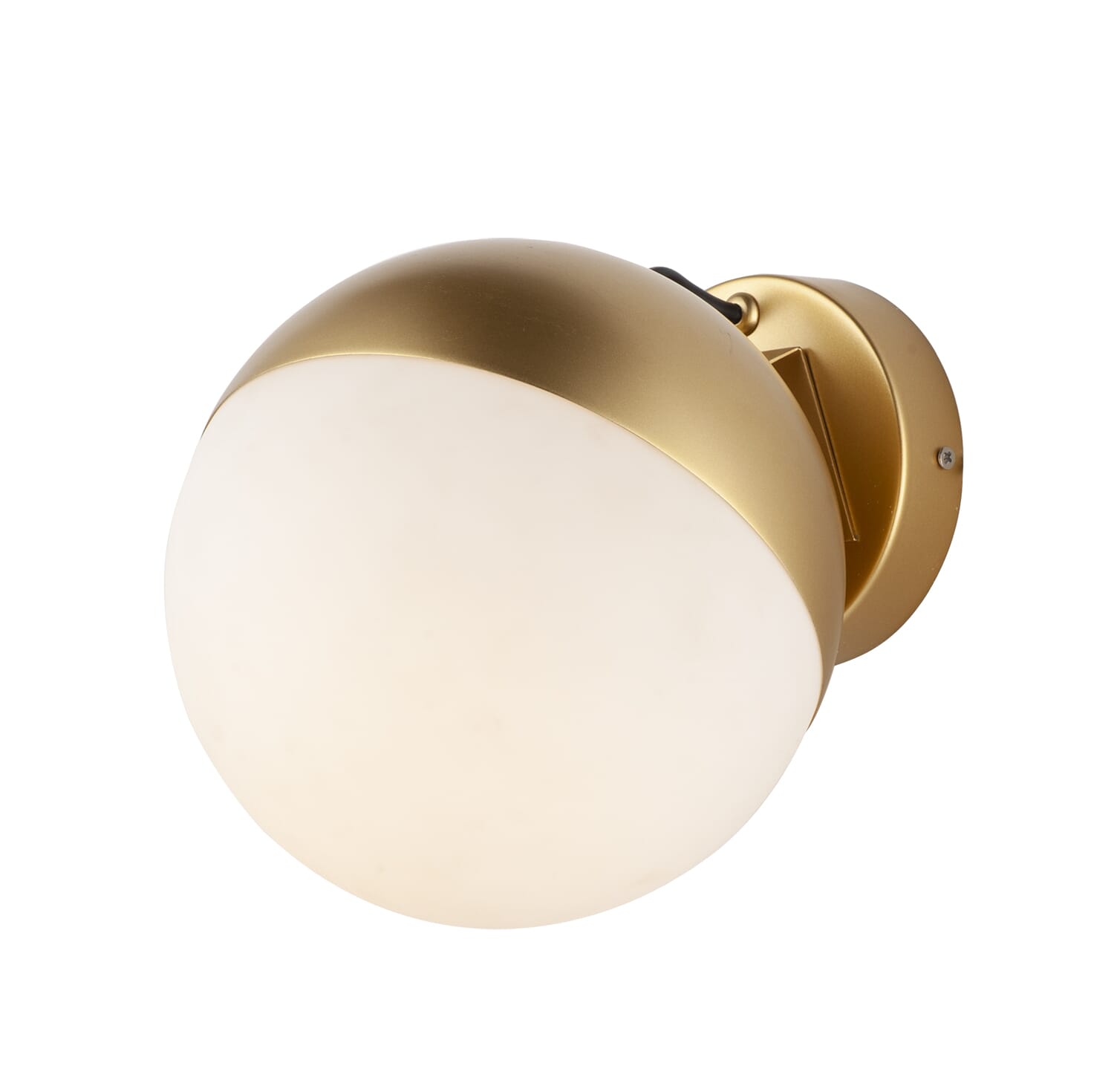 ET2 Lighting Half Moon 7.75" Wall Sconce in Metallic Gold