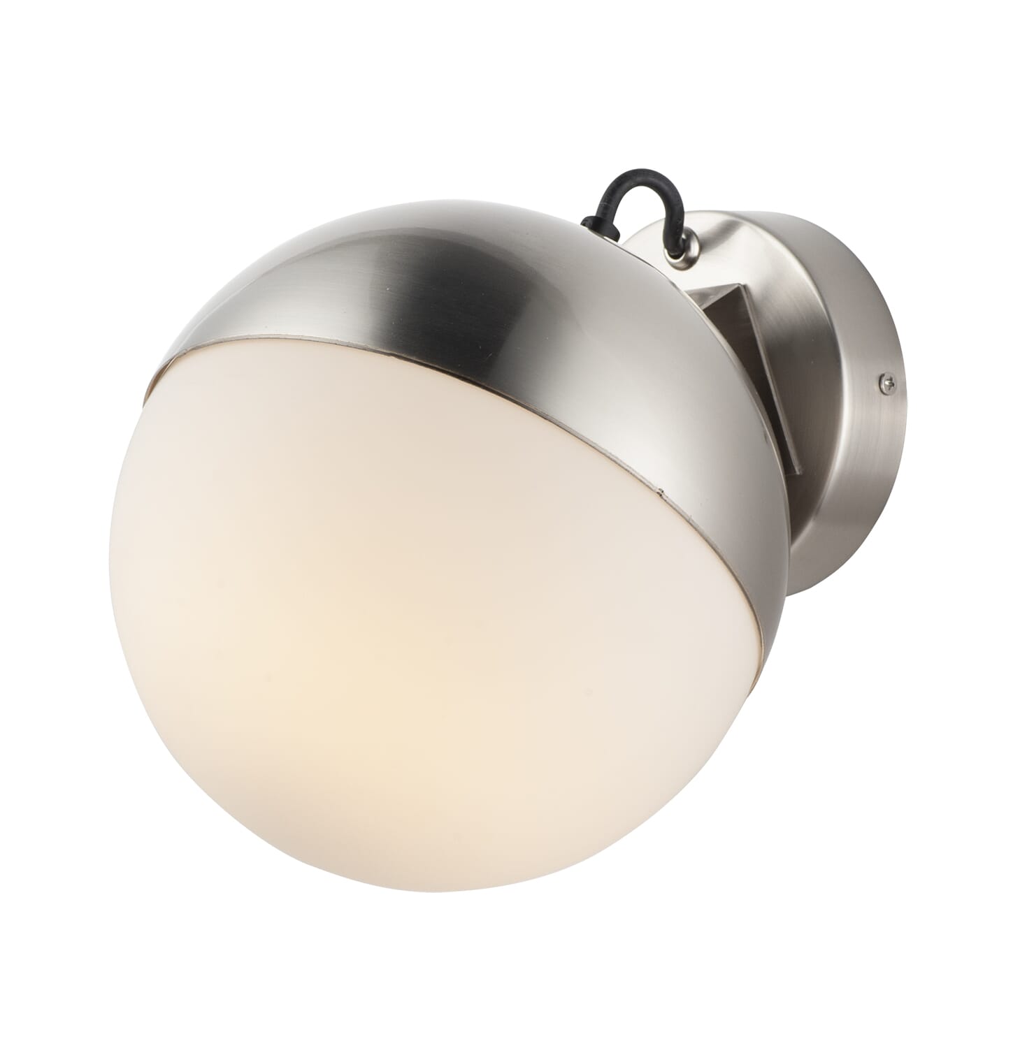 ET2 Lighting Half Moon 7.75" Wall Sconce in Satin Nickel