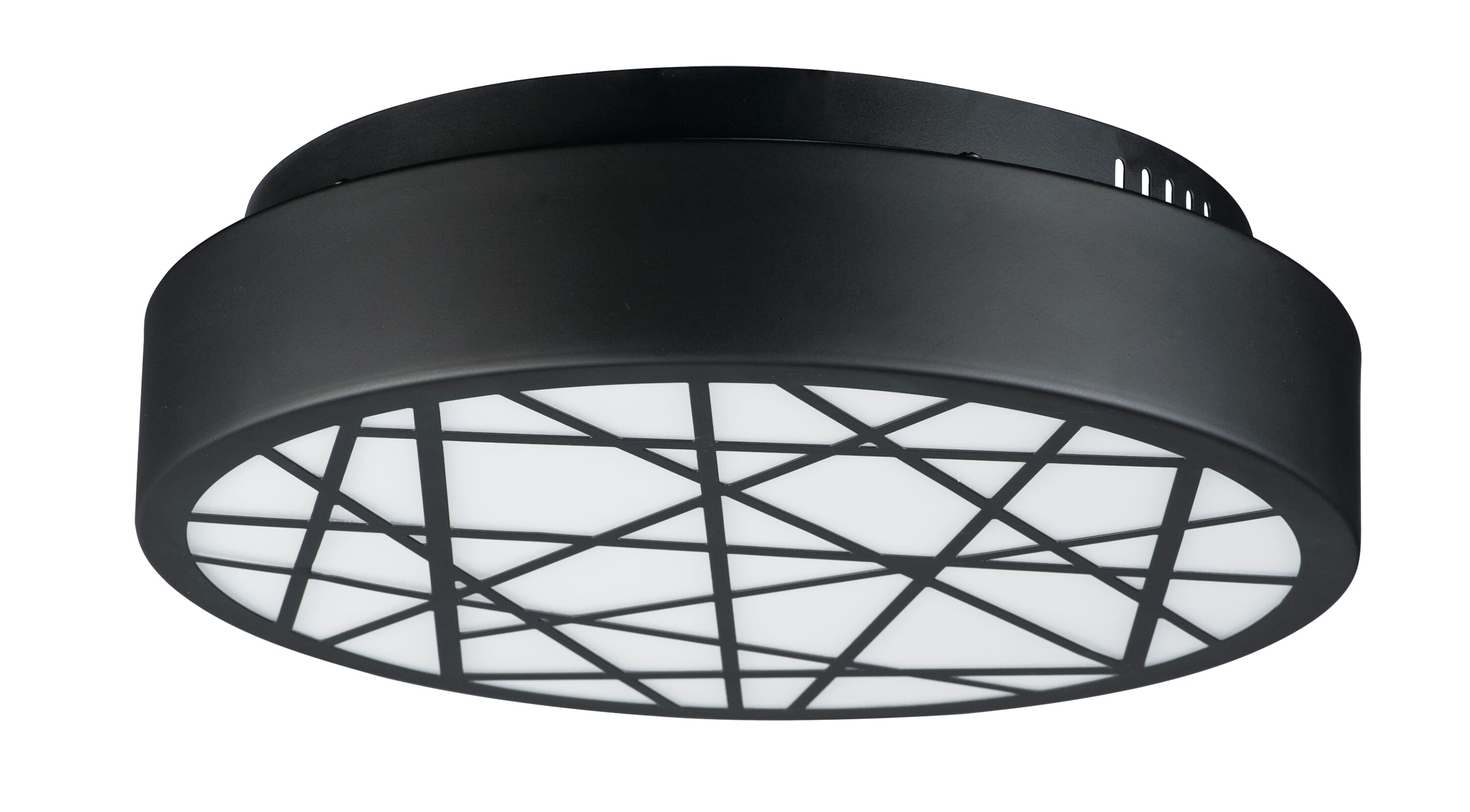 ET2 Lighting Intersect 23.5" LED Round Ceiling Light in Black