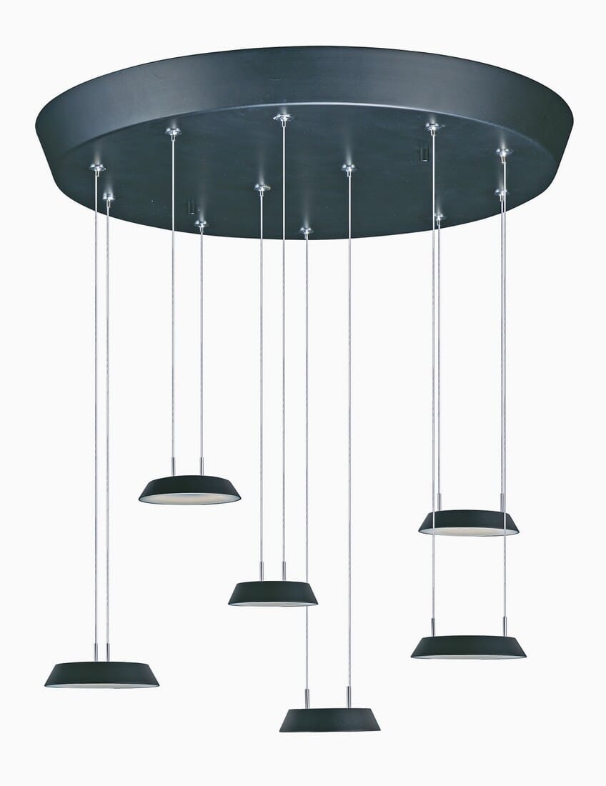 ET2 Quantum LED 19.5" 6-Light 3000K Pendant in Black