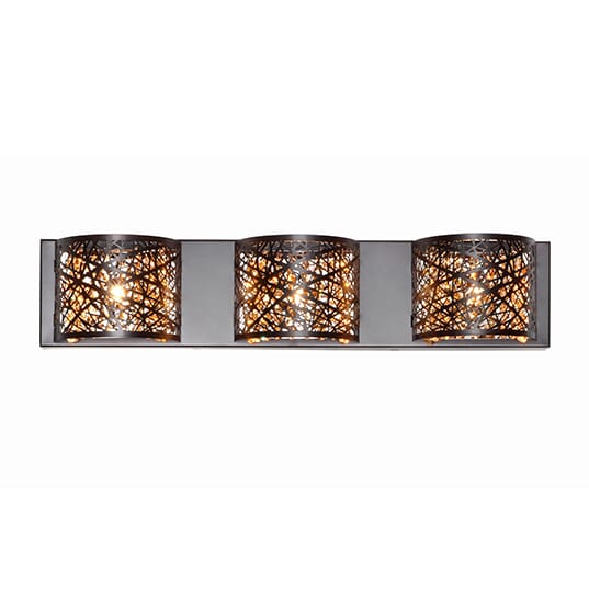 ET2 Inca LED 4" Bronze Flush Mount in Cognac Finish