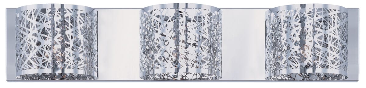 ET2 Inca 3-Light Bathroom Vanity Light, Polished Chrome