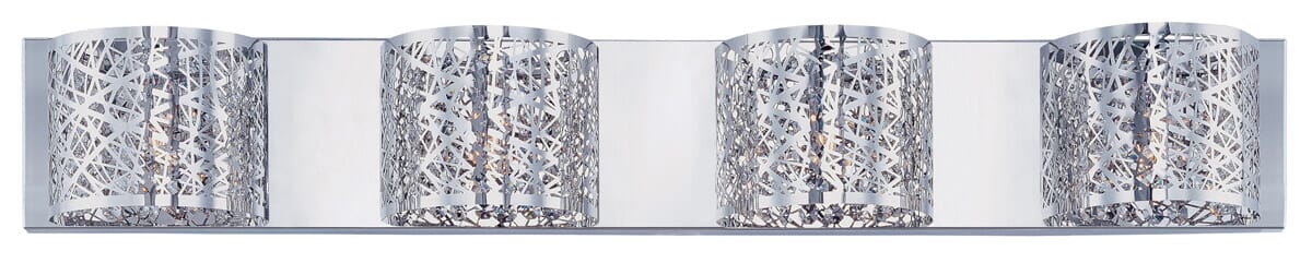 ET2 Inca 4-Light Bathroom Vanity Light, Polished Chrome