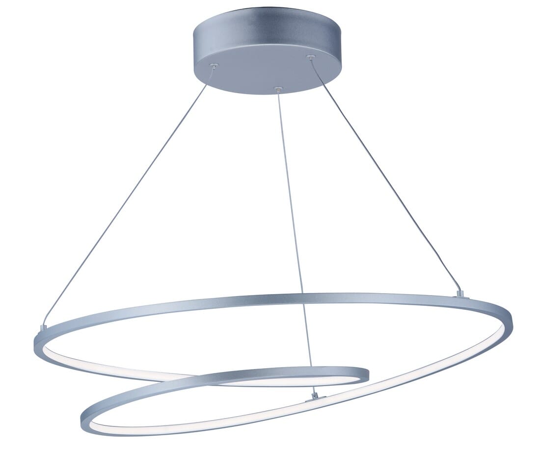 ET2 Cycle 25.25" Entry Foyer Pendant in Matte Silver