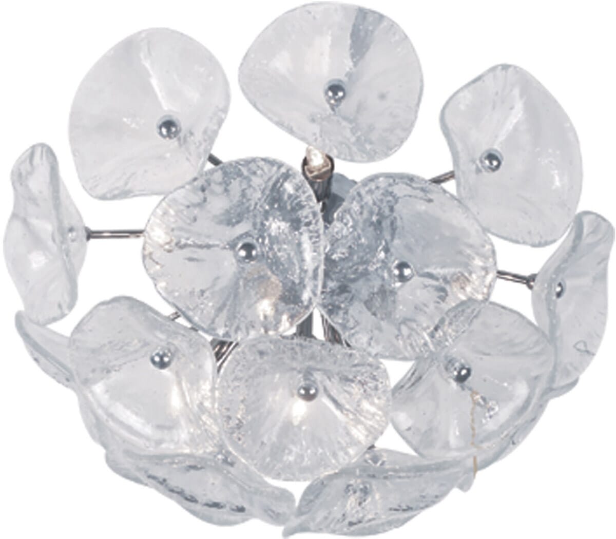 ET2 Fiori 8-Light Bowl Flush Mount, Polished Chrome