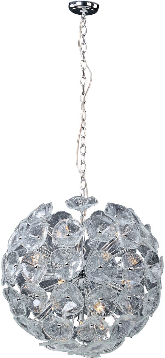 ET2 Fiori 20-Light Pendant, Polished Chrome